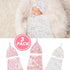 3 Pack Preemie Swaddle Blanket with Hat Set Preemie Hats Baby Receiving Blanket Swaddle Wrap for Preemie Newborn (Cute Style)...