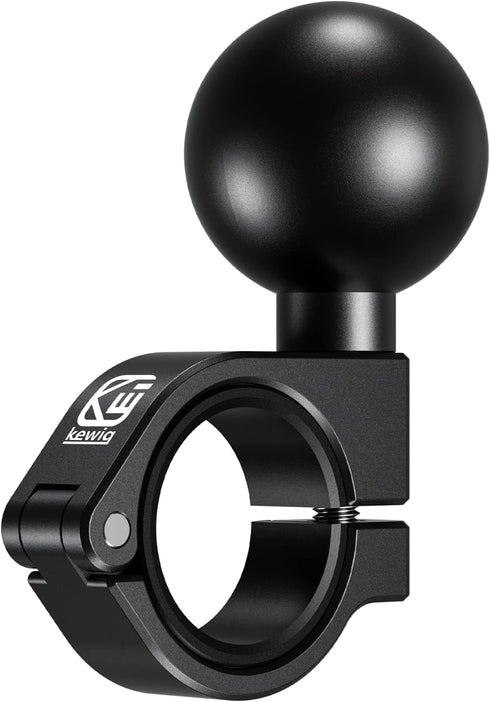 BRCOVAN Aluminum Alloy Handlebar Clamp Mount Base with 1.5'' TPU Ball, Fit on 0.875''/1''/1.125''/1.26'' Round Rails, Compatible with RAM Mounts C...