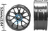 4Pack HIRCQOO Metal Wheel Rims 12mm Hex Hub Compatible with 1/10 On-Road Racing Touring Drift Car Tamiya TT-01 Kyosho RedCat Sakura D4 XIS HSP 1/1...
