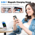 Magnetic Wireless Charger Mag-Safe Charger for iPhone 15/14/13/12 Series Convertible Magnet Wireless Charging Stand/Pad with Dual Charging Ports 5...