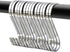 YourGift 20 Pack Flat S Hooks Stainless Steel 3 inches S Shaped Hanging Hooks for Kitchen, Bathroom, Bedroom and Office (Medium)...