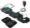Wireless Charger 3 in 1 with Adapter and Travel Case,Fast Wireless Charging Station,Wireless Charging Pad Compatible with iPhone 14/13/12/11 Serie...