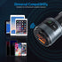 Criacr Bluetooth FM Transmitter for Car, Wireless Radio Transmitter Adapter Car Kit, MP3 Music Player, Dual USB Ports, QC3.0 Quick Charging, Hands...
