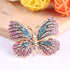 Delicate Butterfly Rhinestone Brooch Pin - Glittering Crystal Butterfly Brooch Pin for Women and Girls...