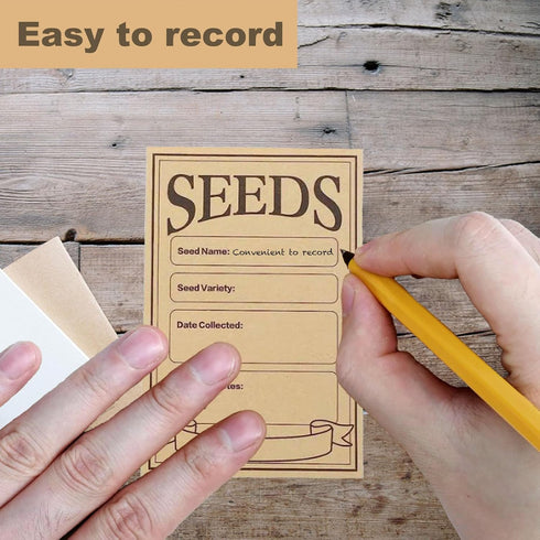 150 Pcs Kraft Seed Envelopes, Resealable Seed Packets Envelops Small Self Sealing Seed Saving Envelopes bulk for Collection of Vegetable Flower Se...