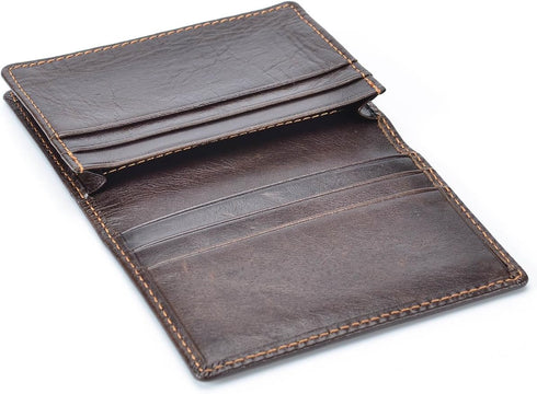 HAWEE Men’s Bifold Front Pocket Wallet Genuine Leather RFID Blocking Card Billfold...