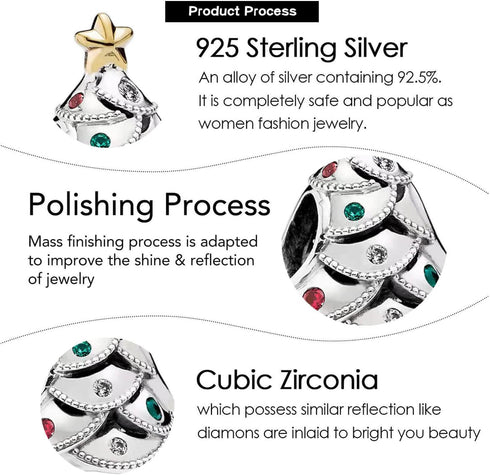 Santa Claus Xmas Halloween Charms for Bracelet Necklace 925 Sterling Silver Charms for Women...