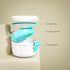 ARGOMAX Leak Proof Retainer Cleaner Case, Denture Cups for Soaking Dentures, Denture Travel Case (White+Blue)....
