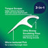 DenTek Triple Clean Advanced Clean Floss Picks, No Break & No Shred Floss, 150 Count, Pack of 3...