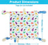 Dr.Rapeti Tag Security Blanket for Baby Infant Toddler Kid 10x10inches Washable Sensory Toy Lovey Appease Blanket (dinosaur)...