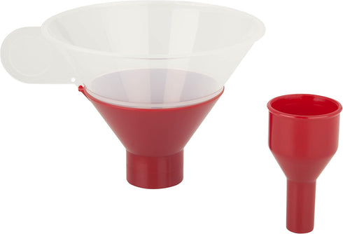 Zevro SMFR103 Smart Funnel Kitchen Funnel with Pour-Control System, Red...