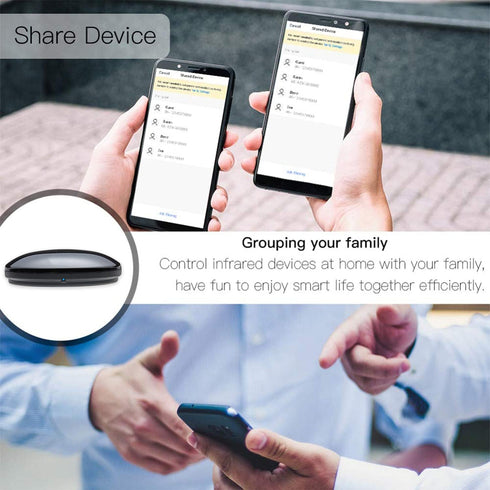 Smart IR Remote Control,All in One IR Blaster Control, Universal WiFi Infrared Remote Control for TV DVD Air Conditioner STB etc,Compatible with A...