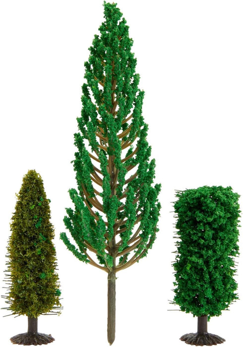Bright Creations 55-Pieces of Miniature Model Trees for Diorama Supplies, Scenery, Landscape, DIY Projects, Arts and Crafts, Train Village, Railro...