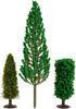 Bright Creations 55-Pieces of Miniature Model Trees for Diorama Supplies, Scenery, Landscape, DIY Projects, Arts and Crafts, Train Village, Railro...