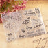 Flower Stamp Cards Clear Stamping Tools Set Decorative Clear Stamps for Craft Scrapbooking Card Making...