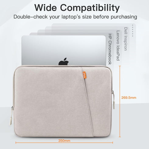 JETech Laptop Sleeve for 14-Inch MacBook Pro M3 / M2 / M1 A2779 A2442, Waterproof Bag Case with Pocket, Compatible with 14 Inch Notebook (Starligh...