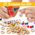 Ira Pollitt 150 Pcs 25 mm/1 inch Wooden Craft Ring Natural Unfinished Mini Wooden Rings Circle Wood Pendant Connectors for DIY Projects Jewelry an...