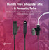 MIRKIT Earpiece Headset, Covert Acoustic Tube Radio Earpiece with Mic for Two Way Radios with Reinforced Cable, Compatible with: Baofeng UV-9R Plu...
