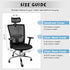 Lounsweer 3 Pieces Office Chair Cover Rolling Desk Chair Cover Gaming Chair Covers Stretch Washable Computer Chair Slipcovers for Swivel Chair Arm...