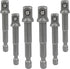 6 Packs 1/4 Inch Impact Grade Socket Adapter Set, 1/4 Hex Shank Square Socket Bit Adapter for Cordless Drills & Screwdrivers...