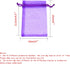 100Pcs 4x6 Inches Drawstring Organza Bags, Sheer Jewelry Candy Pouch Festival Party Wedding Favor Gift Bags Sachet Bags (Purple)...