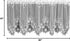 Heritage Lace Tea Rose 60-Inch Wide by 24-Inch Drop Tier, White...