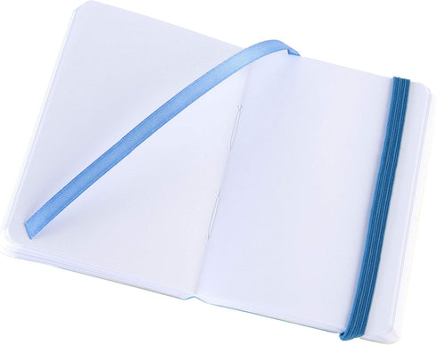Pentalic 3 x 4" Pocket Sketchbook Traveler Journal, 160 Pages, Bright Blue...