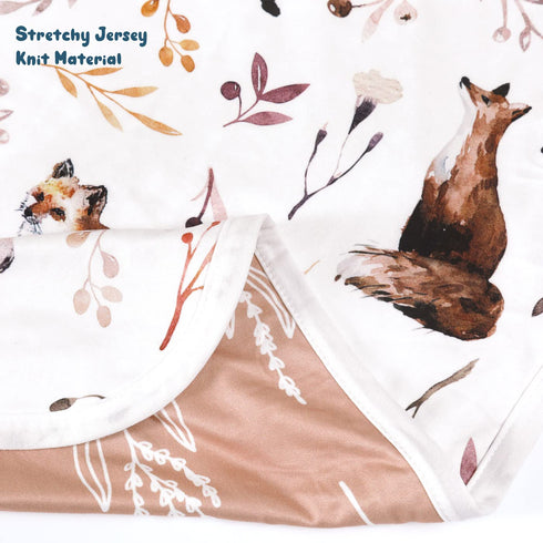 GRSSDER Baby Blankets Super Soft Stretchy Jersey Knit Swaddle Blanket for Girls and Boys, Double Layer Reversible Receiving Blankets 34 x 44, Extr...