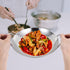 BESTonZON Stainless Steel Griddle Camping Wok Stainless Steel Everyday Pan Stainless Steel Wok Pan Korean Pan Carbon Steel Pan Reheating Pot Mini ...