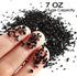 Renfio Broken Crushed Glass Glitter Shards Crush 2-4mm Irregular Small Metallic Chunky Chips 7 Oz (200g) High Luster Craft Sequins Gravel for DIY ...
