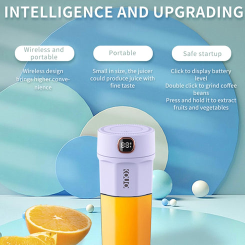 Portable Coffee Grinder and Blender Smoothies with 12Oz BPA Free Personal Travel Cup, Durable Stainless Steel Mix Blender with Metal Coffee Filter...