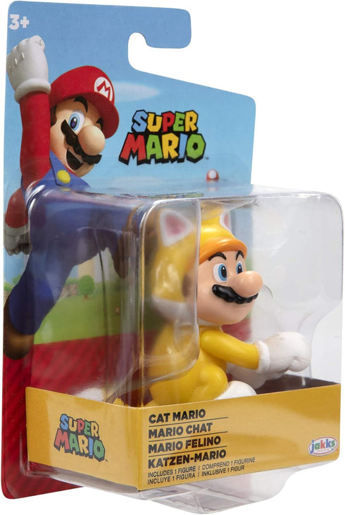 World of Nintendo 91424 2.5" Cat Mario Action Figure...