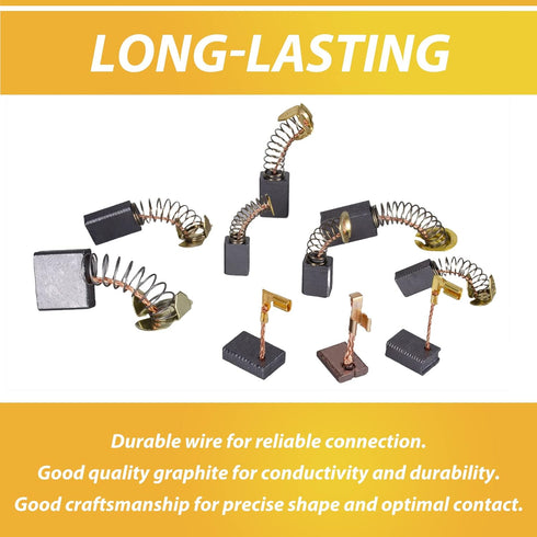 40Pcs 10 Sizes Electric Motor Carbon Brushes Replacement for Makita Power Tool...