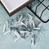 20 Pack 3-4mm Frameless Mirror Holder Clips Clear Mirror Mounting Clip Plastic Glass Retainer Clips Mirror Mounting Hardware with Screw and Anchor...