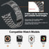 iiteeology Lightweight Stainless Steel Band Designed for Apple Watch Ultra 2 & Ultra, Series 1-10, 46mm, 45mm, 44mm, 42mm, Replacement iWatch Band...