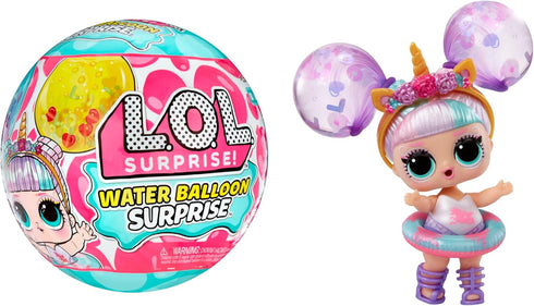 LOL Surprise Water Balloon Surprise Dolls with Collectible Doll, Water Balloon Hair, Glitter Balloons, 4 Ways to Play, Water Play, Reusable Water ...