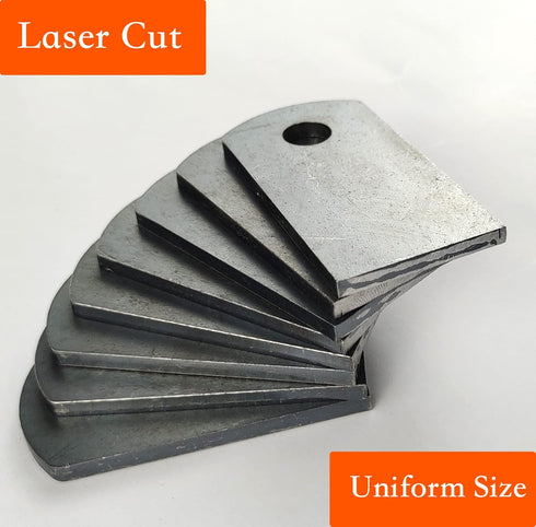 Weld on Steel tabs. Weld on Light tabs Made from Premium 9 Gauge A36 Hot Rolled Mild Steel. 1-1/4"x2-3/8" Weld tab with a 3/8" Hole. Weld Accessor...