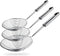 Spider Strainer Skimmer Spoon, HSpiow Set of 3 Sizes Frying Spoon Stainless Steel Fryer Scoop Wire Strainer Ladle with Long Handle for Kitchen Fry...