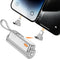 Flow Mini Portable Charger, 5000mAh Small Power Bank with Changeable Plugs and Built in Cable, Dual Output USB-C External Battery Compatible with ...