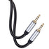 Male to Male Audio Cable 1Ft,3.5mm 4 Pole Nylon Braided Stereo Aux Cable/Auxiliary Cable/Aux Cord for Headphones, PS4,Phone, Tablets, Headset, PC,...