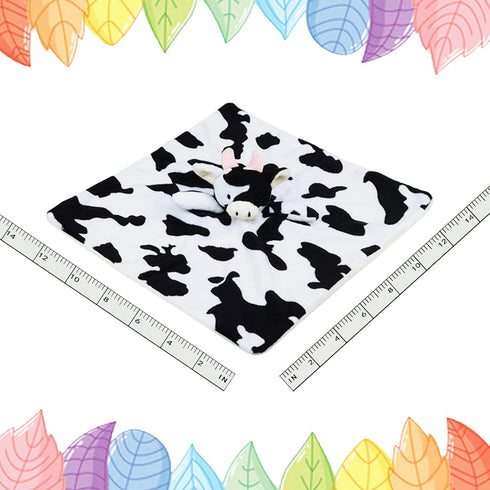 Baby Cow Soft Stuffed Animal Security Blanket, Plush Cow Character Lovey Blanket, Baby Shower/Nursery Gift, Cuddly Newborn, Infant, Toddler Snuggl...