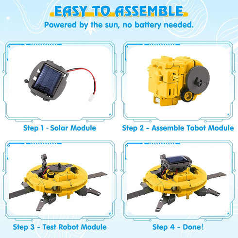 STEM Projects for Kids Ages 8-12 Solar Robot Kit 6-in-1 Space Toys for 10-Year-Old Boy Girl Gift Toys Science Kits Christmas Birthday Gifts for 8 ...