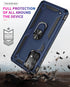 for Samsung A52 Case, Galaxy A52 Case with HD Screen Protector, Military-Grade Ring Holder Kickstand Car Mount 15ft Drop Tested Shockproof Cover P...