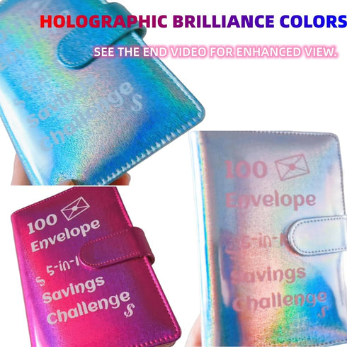 100 Envelope Challenge Binder $5050,52 Weeks Budget Binder Savings Challenge Book $10000,30 Days $500,Savings Challenges Budget Planner Binder,Cas...