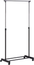 Honey-Can-Do Adjustable Height Rolling Metal Clothes Rack GAR-01122 Chrome 30 lbs...