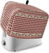 Country Star Berry Red Buffalo Plaid Soft Washable 2 Slice Toaster Dust Cover with Pockets, Dust-proof and Fingerprint Protection...