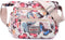 WITERY Crossboby Bag for Women - Waterproof Nylon Multi-Pocket Purse Floral Shoulder Bag Zipper Handbag Messenger Bag...