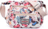WITERY Crossboby Bag for Women - Waterproof Nylon Multi-Pocket Purse Floral Shoulder Bag Zipper Handbag Messenger Bag...