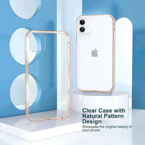 ULAK Compatible with iPhone 11 Case Clear with Color Border, Hybrid Protective Phone Case Slim Transparent Anti-Scratch Shockproof TPU Bumper Cove...