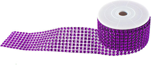 Super Z Outlet Diamond Sparkling Rhinestone Mesh Ribbon Roll for Arts & Crafts, Event Decorations, Wedding Cake, Birthdays, Baby Shower, 1.5" x 3 ...